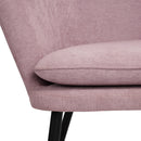 Modern Velvet Accent Chair – Stylish and Comfortable Seating, Beige/Dark Grey/ Pink