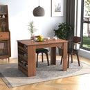43.3" Modern Dining Table with Open Storage