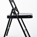 Set of 2/6 Foldable Black Metal Chairs – Heavy Duty, Ergonomic