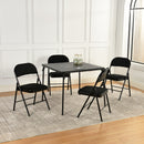 Set of 4 Black Folding Chair - Sturdy and Convenient for Any Space