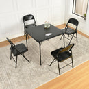 Set of 2/6 Foldable Black Metal Chairs – Heavy Duty, Ergonomic