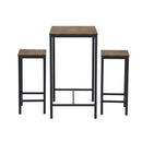 Rustic 3-Piece High Dining Set