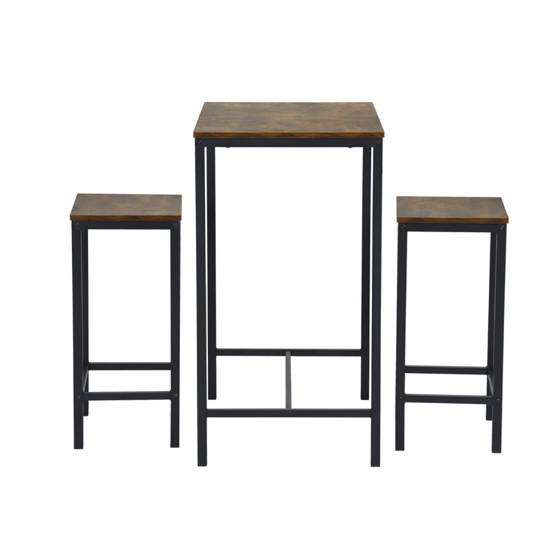 Rustic 3-Piece High Dining Set