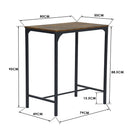 Rustic 3-Piece High Dining Set