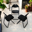 Sets of 2 & 4 Modern Black Folding Chair Set