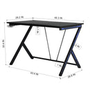 45.3" Metal Frame Gaming Desk with Storage – Ultimate Setup for Gamers