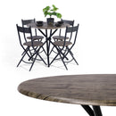 30in Height Modern Round Dining Table