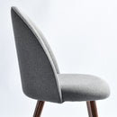 Modern 5-Piece Dining Set – Marble-Style Table with 4 Upholstered Chairs