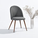 Modern 5-Piece Dining Set – Dark Gray Chairs