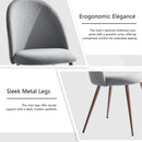 Modern 5-Piece Dining Set – Dark Gray Chairs