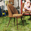 Modern 5-Piece Dining Set – Brown Chairs