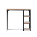 Industrial-Style High Table with Stools and Shelves