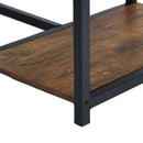 Industrial-Style High Table with Stools and Shelves