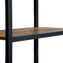 Industrial-Style High Table with Stools and Shelves