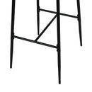 Industrial 29.5in Bar Stool Set of 2, Brown PU Leather