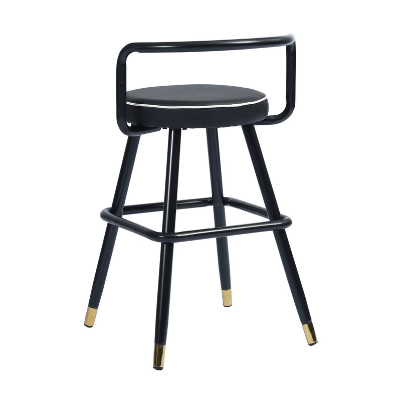 BALLON PU upholstery Counter Barstool(set of 2)-HomyCasa