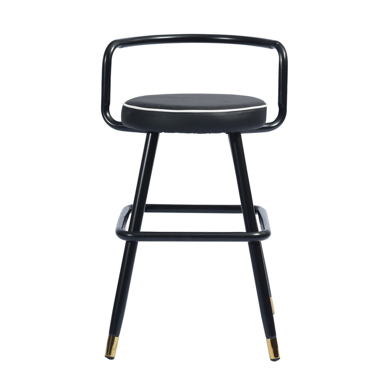 BALLON PU upholstery Counter Barstool(set of 2)-HomyCasa