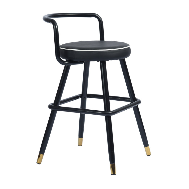 BALLON PU upholstery Counter Barstool(set of 2)-HomyCasa