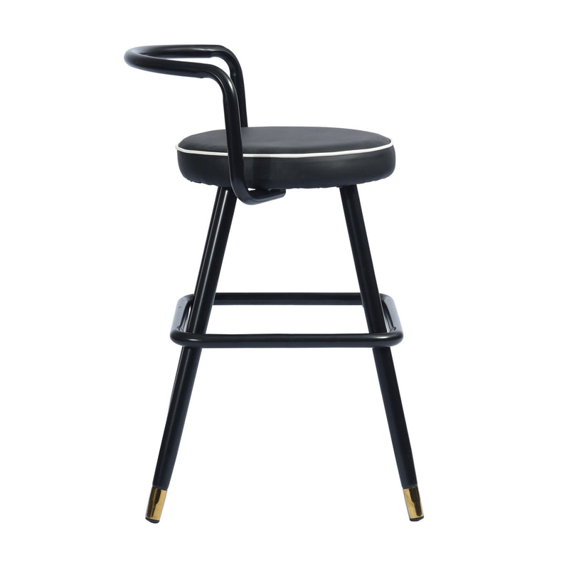 BALLON PU upholstery Counter Barstool(set of 2)-HomyCasa