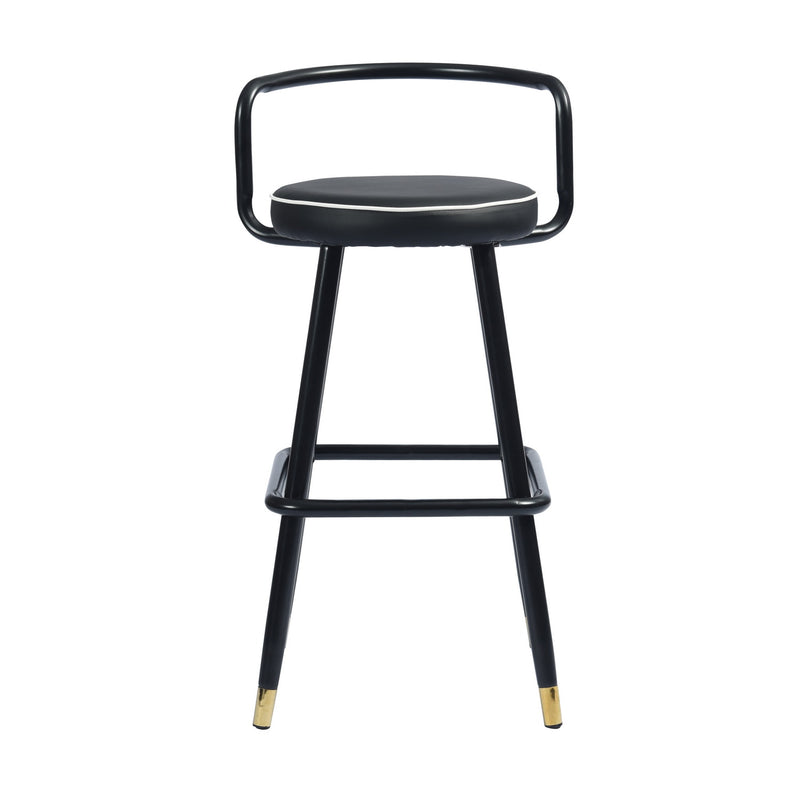 BALLON PU upholstery Counter Barstool(set of 2)-HomyCasa