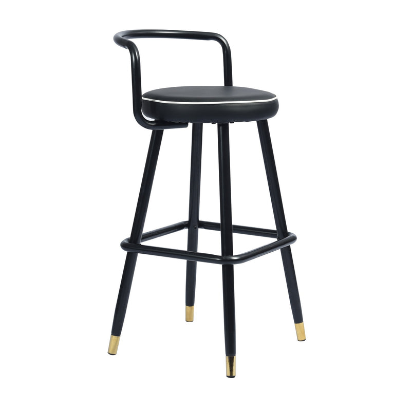 BALLON PU upholstery Counter Barstool(set of 2)-HomyCasa