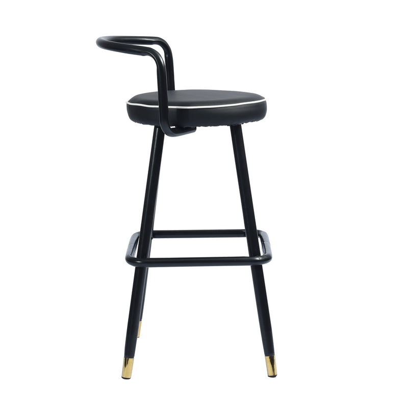 BALLON PU upholstery Counter Barstool(set of 2)-HomyCasa