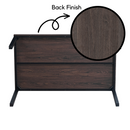 BRANDT Walnut Dining Table with Black Legs – 140 cm Length