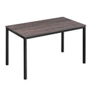 BRANDT Walnut Dining Table with Black Legs – 140 cm Length