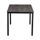 BRANDT Walnut Dining Table with Black Legs – 140 cm Length