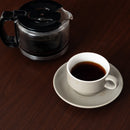 Modern 47.2in & 59in Dining Table Dark Wood Top with Black Legs