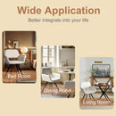 Set of 2 Modern Swivel Armchairs with Ergonomic Backrests – Beige Fabric with Adjustable Foot Nails