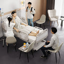 Set of 4 Fabric Khaki Dining Chair – Stylish, Comfortable, and Durable