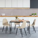 Set of 4 Fabric Khaki Dining Chair – Stylish, Comfortable, and Durable