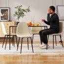 Set of 4 Fabric Khaki Dining Chair – Stylish, Comfortable, and Durable