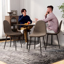 Fabric Sepia Dining Chair Set of 4 – Elegant, Comfortable, and Durable for Modern Dining Rooms and Offices