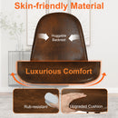 Set of 4 Modern Faux Suede Dining Chair with Metal Legs