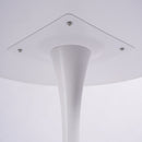Modern Round Dining Table – Tulip-Style Pedestal Table, Available in Black & White (31.5")