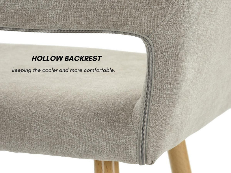 Cromwell Beige Upholstered Chair – Stylish Comfort for Any Space Set of 2