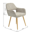 Cromwell Beige Upholstered Chair – Stylish Comfort for Any Space Set of 2