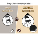 Set of 4 Black Folding Chair - Sturdy and Convenient for Any Space