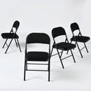 Set of 4 Black Folding Chair - Sturdy and Convenient for Any Space