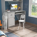 Heart-Shaped Folding Chair – 4-Pack – Comfortable &amp; Space-Saving Design (Grey, Pink, and Brown)