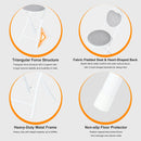 Heart-Shaped Folding Chair – 4-Pack – Comfortable &amp; Space-Saving Design (Grey, Pink, and Brown)