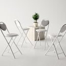 Heart-Shaped Folding Chair – 4-Pack – Comfortable &amp; Space-Saving Design (Grey, Pink, and Brown)