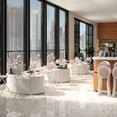 Heart-Shaped Folding Chair – 4-Pack – Comfortable &amp; Space-Saving Design (Grey, Pink, and Brown)