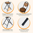 Heart-Shaped Folding Chair – 4-Pack – Comfortable &amp; Space-Saving Design (Grey, Pink, and Brown)