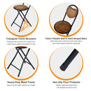 Heart-Shaped Folding Chair – 4-Pack – Comfortable &amp; Space-Saving Design (Grey, Pink, and Brown)