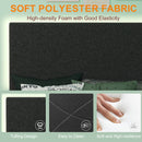 Upholstered Bed Frame with LED Lights & USB Charging Ports – Modern Grey Fabric with Adjustable Headboard