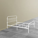 GOBERT Queen White Metal Bedstead