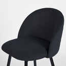 26" Seat Height Set of 2 Black Terry Counter Height Stool